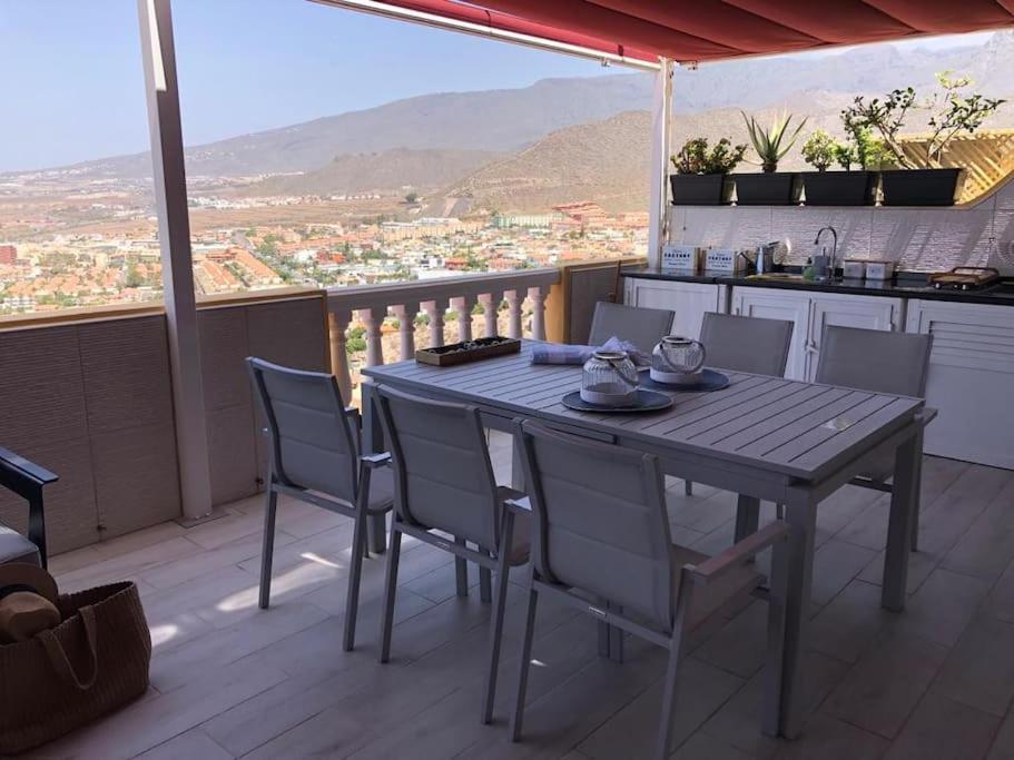 Apartamento Con Impresionantes Vistas Y Piscina Адехе Экстерьер фото