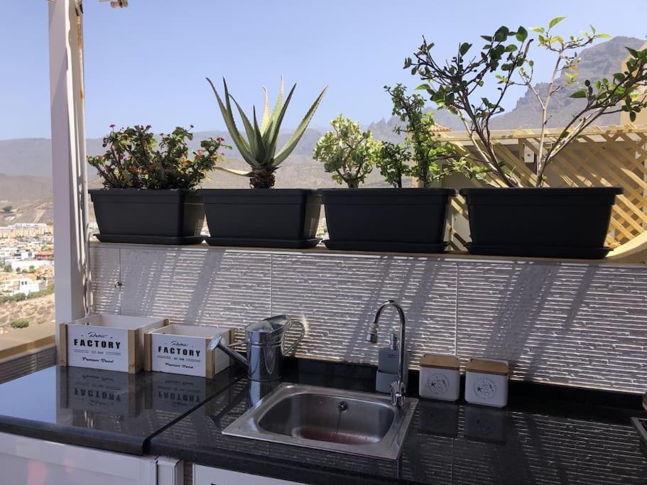 Apartamento Con Impresionantes Vistas Y Piscina Адехе Экстерьер фото